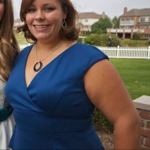 Peplum cocktail dress